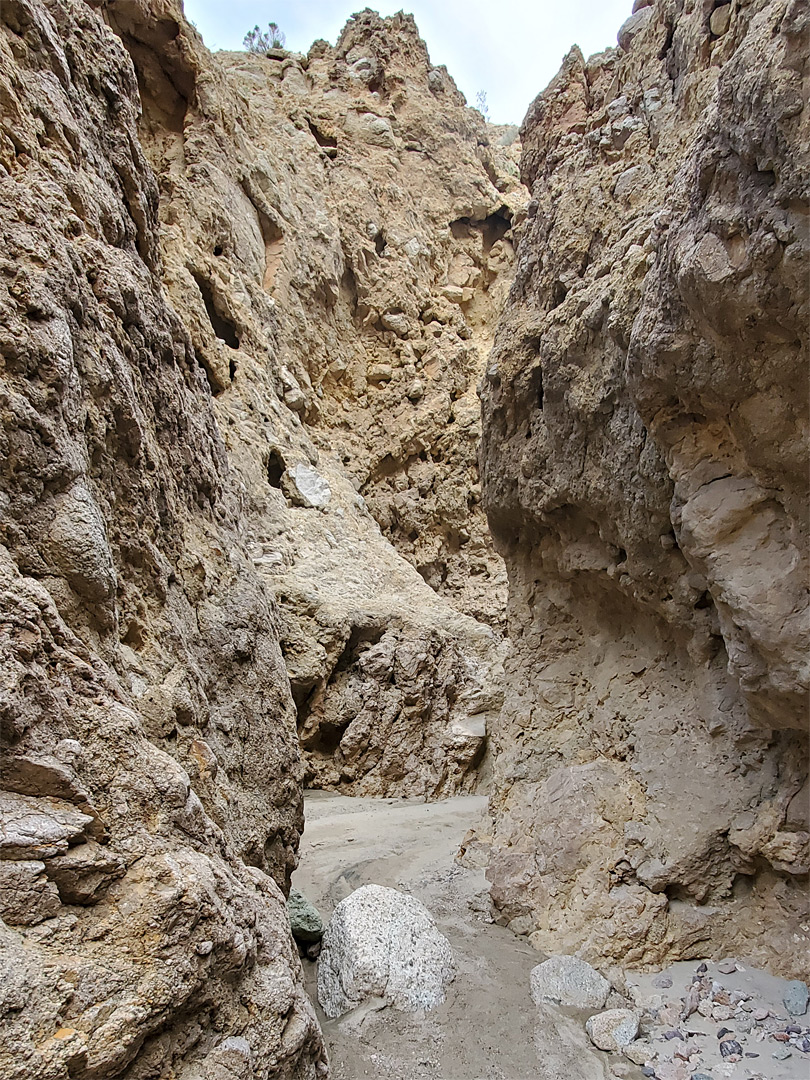 Crumbling canyon walls