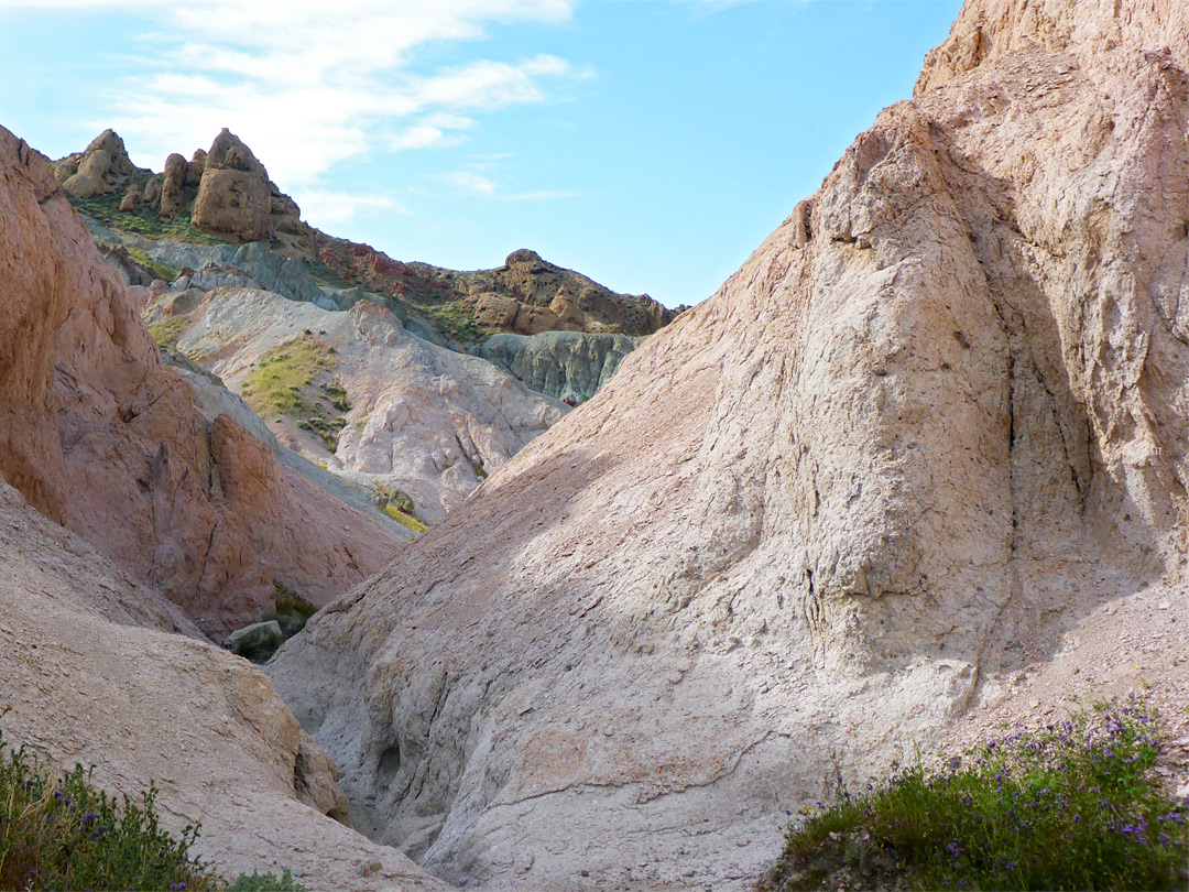 Rock-lined streambed
