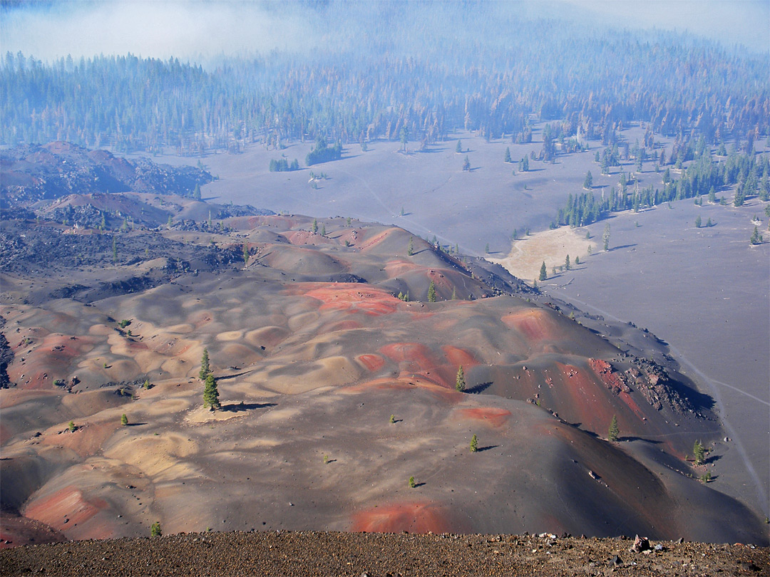 Smoke above the Painted Dunes