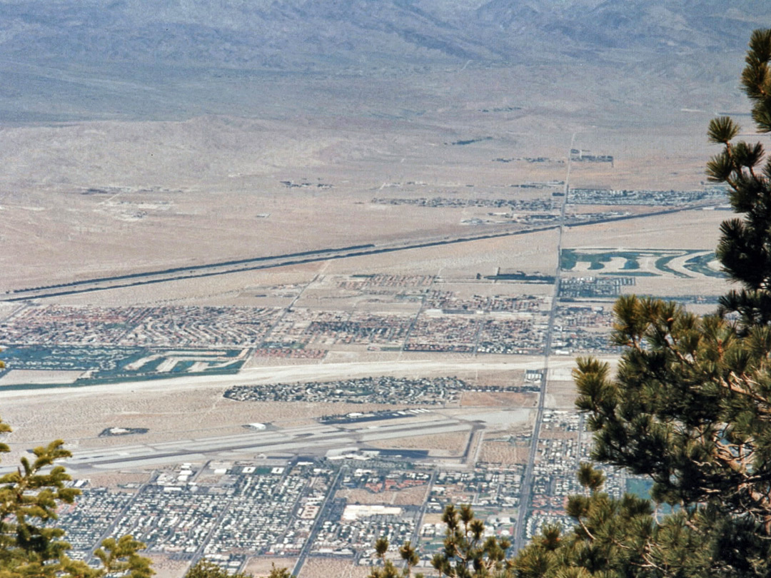 8,200 feet above Palm Springs Airport