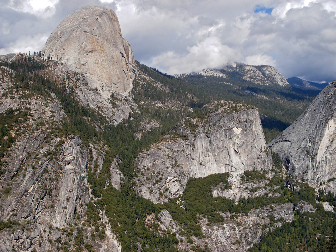 Half Dome and Mount Broderick