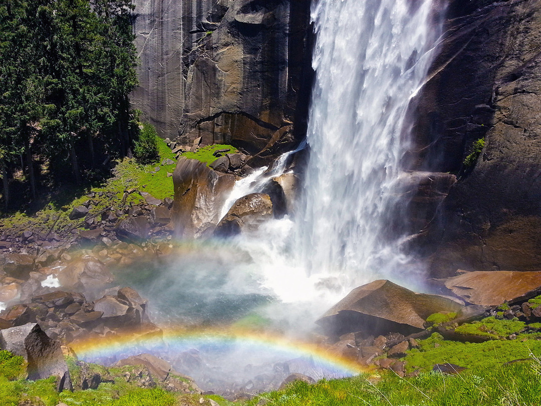 Rainbow below Vernal Fall