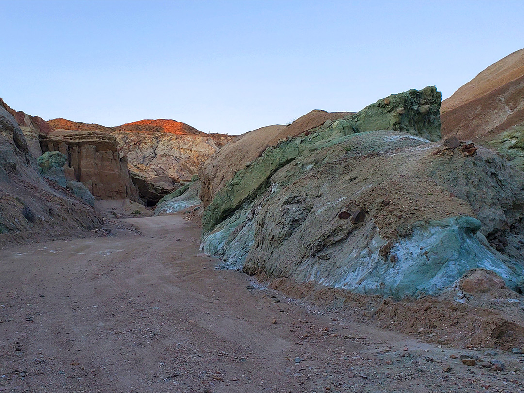 Road into the basin