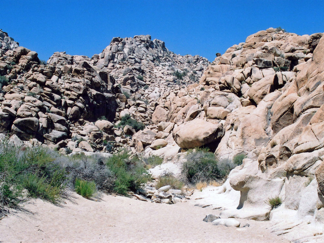 Boulder-covered hills