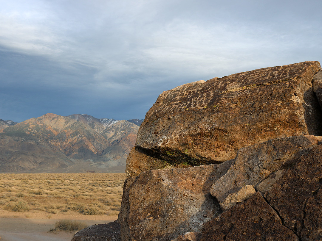 Mountains and petroglyphs