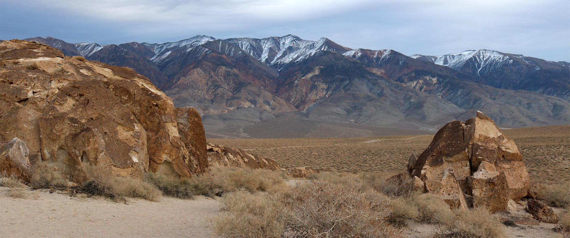 Boulders and mountains