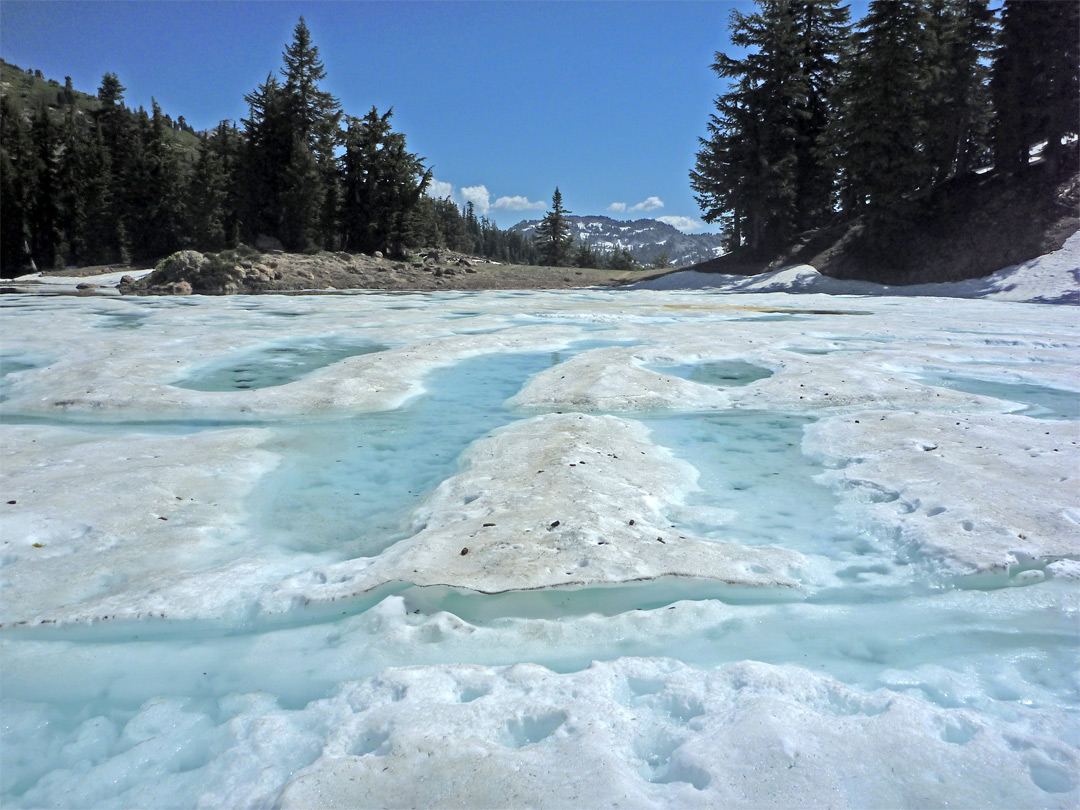 Snow on the lake