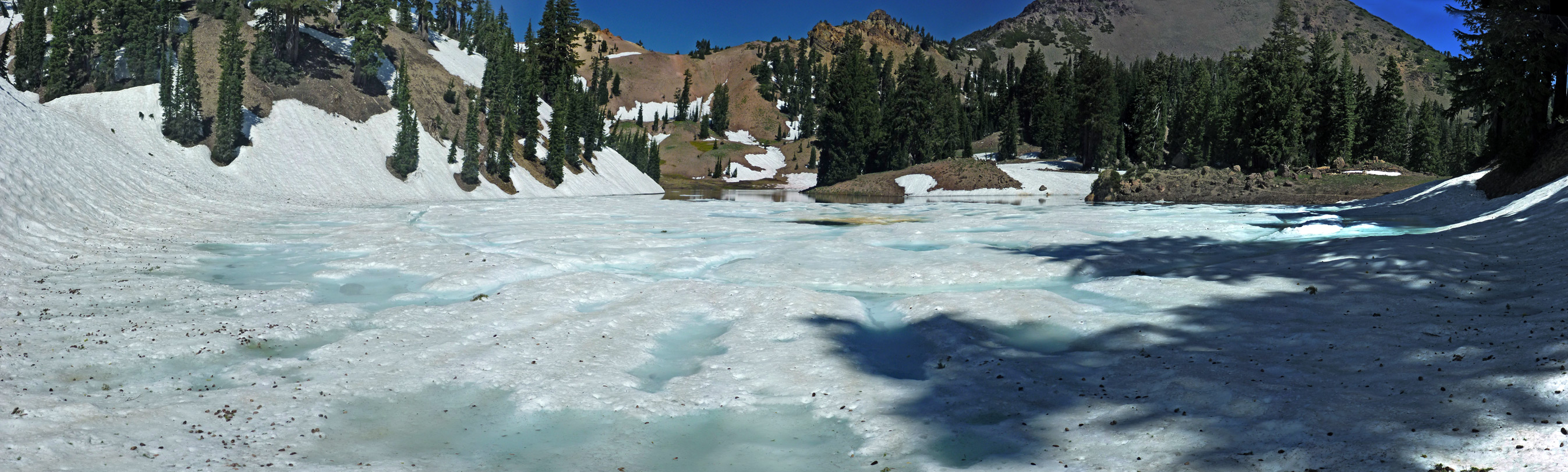 Panoramic view of the lake