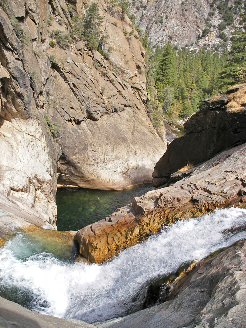 Above the falls