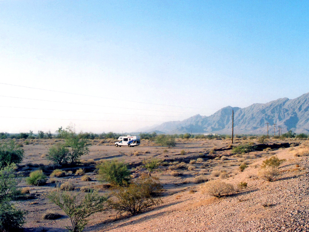 RV in the desert