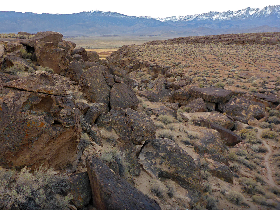 The distant Sierra Nevada