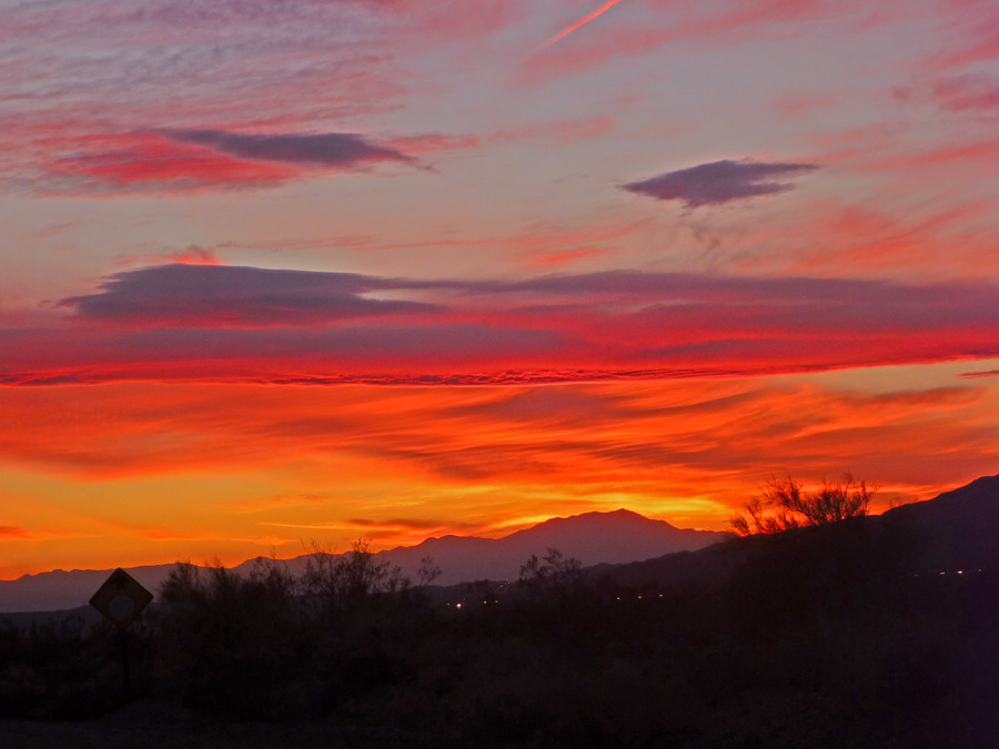 Sunset at Shavers Valley