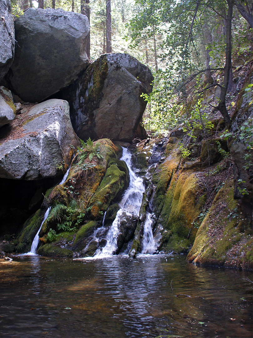 Pool and boulders