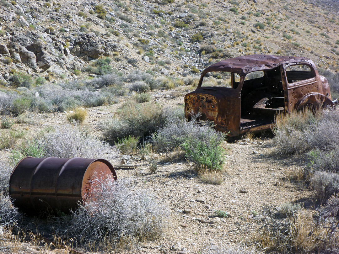 Car and barrel