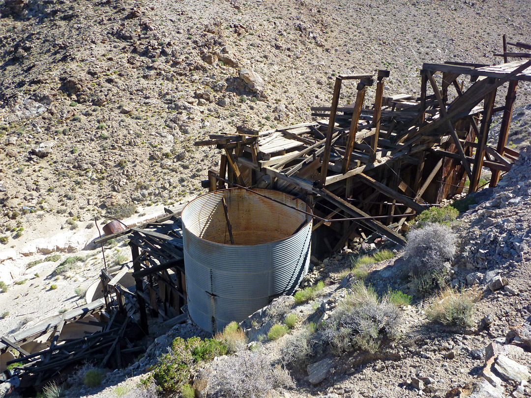 Tank beside Skidoo Mill