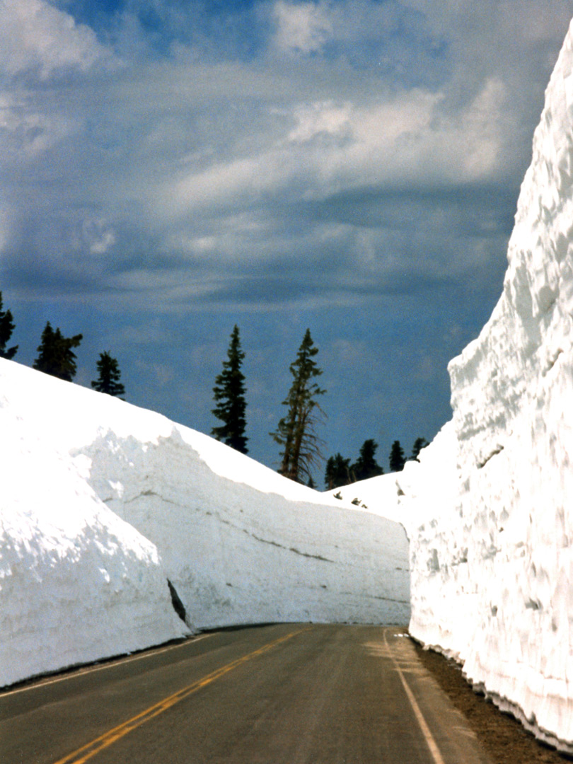 Walls of snow