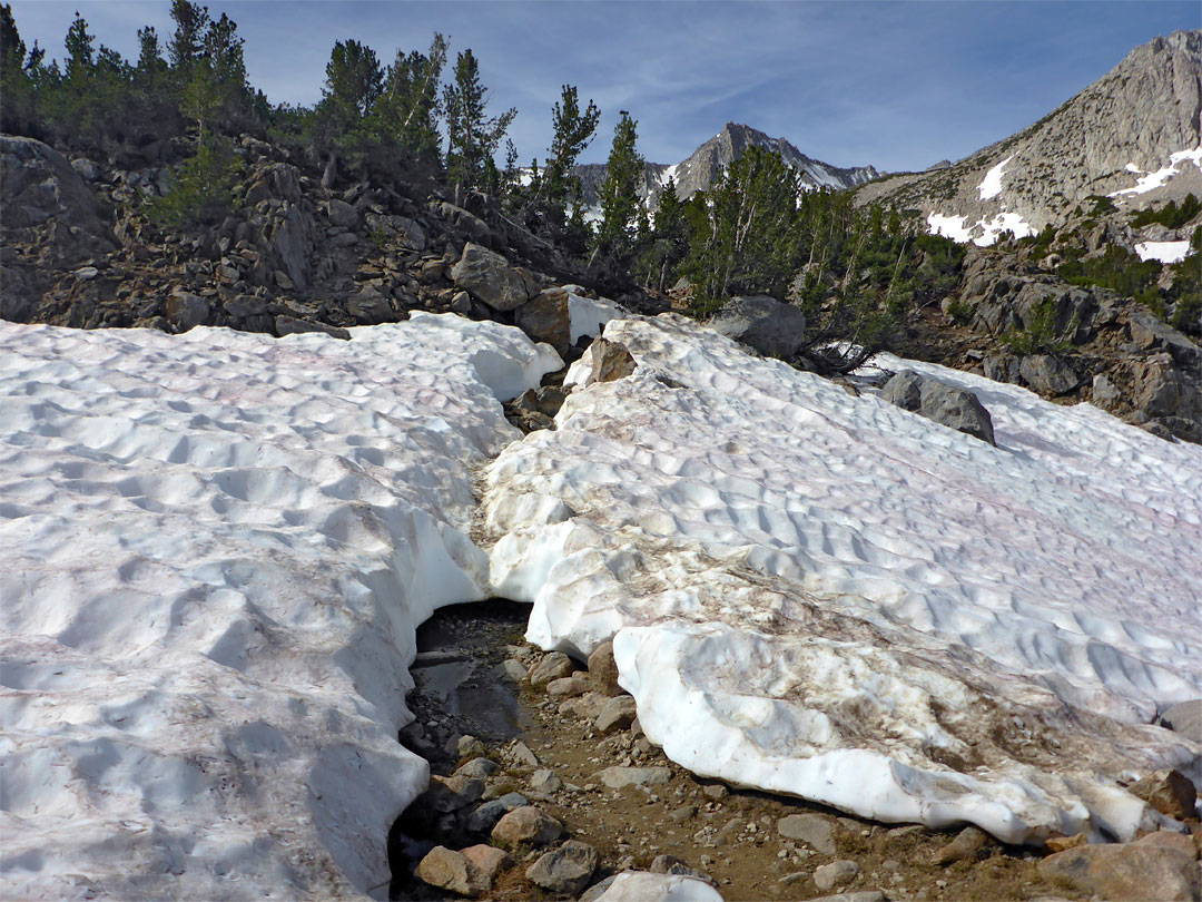 Path across snow