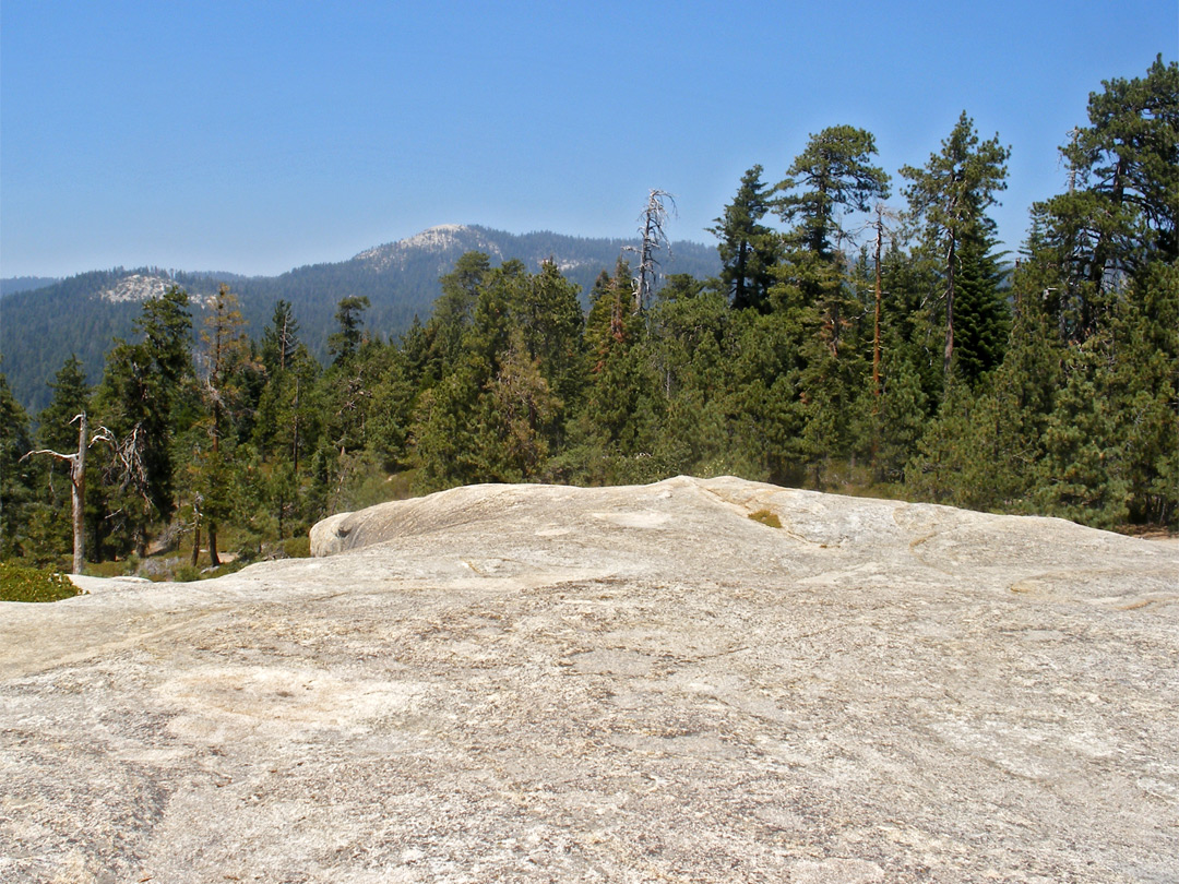 View north from the rock