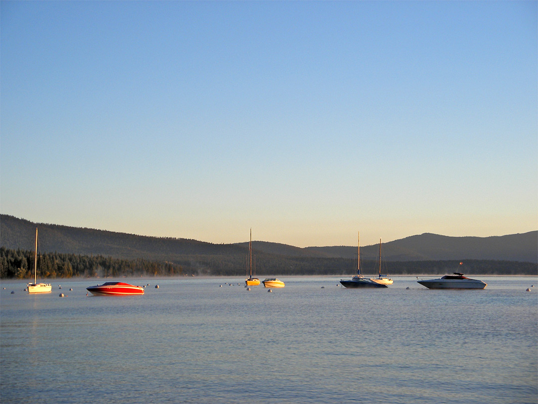 Boats near Tahoe Pines