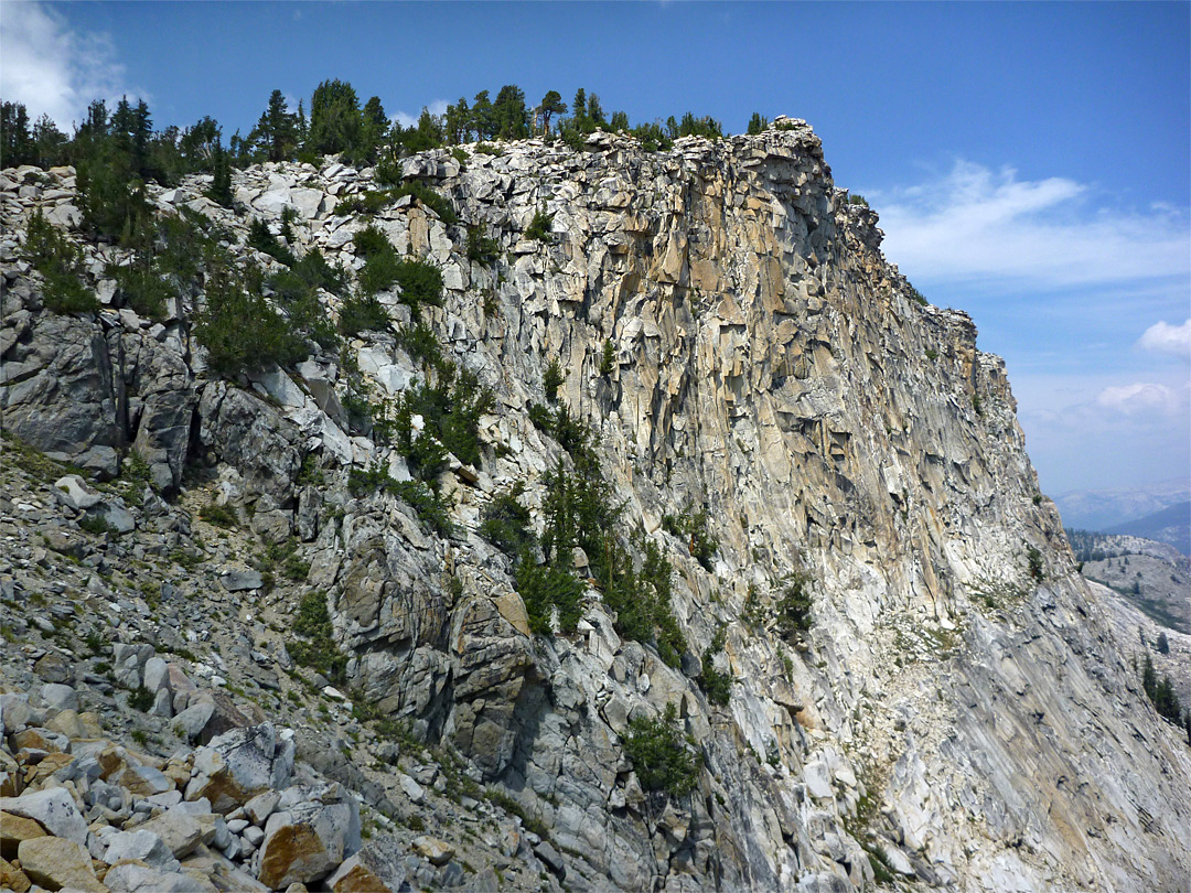 Fractured cliffs