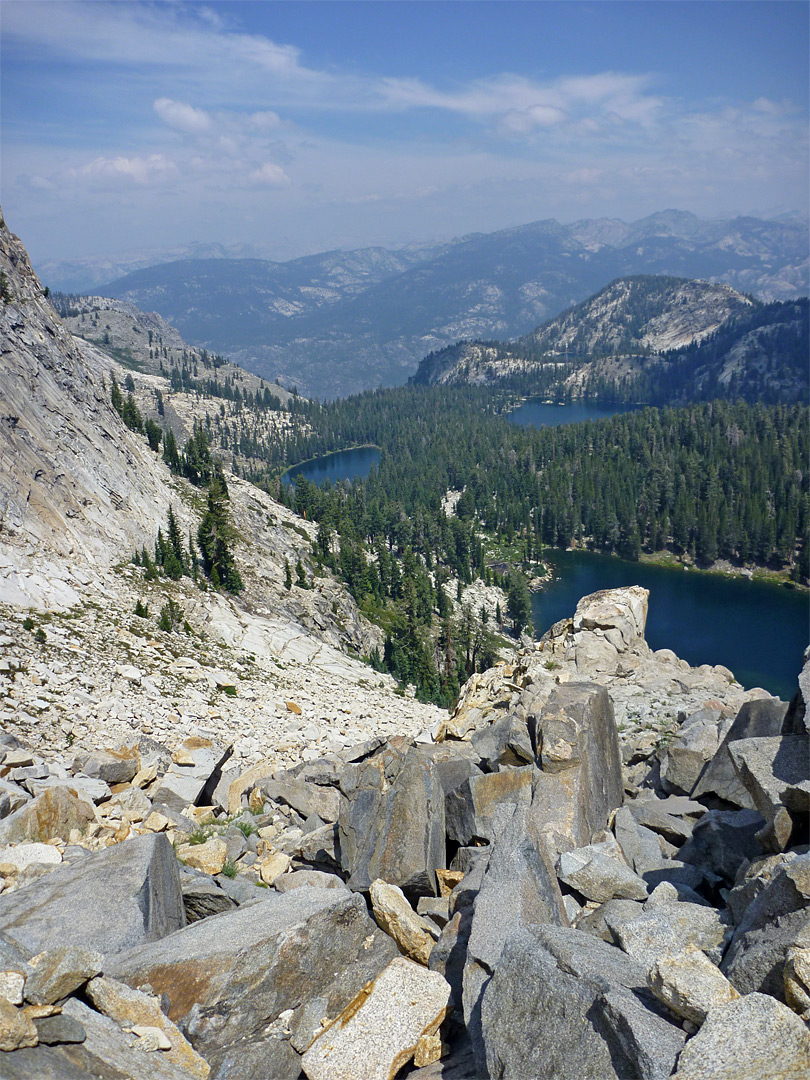 Jagged boulders