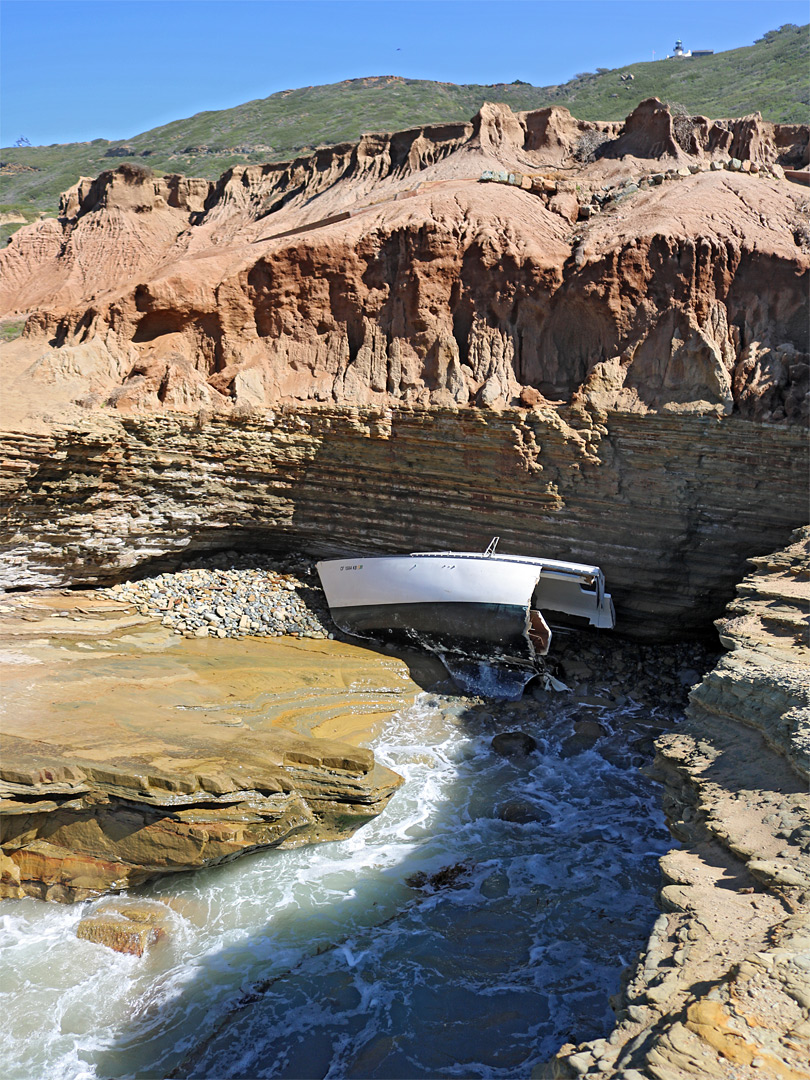 Wrecked boat