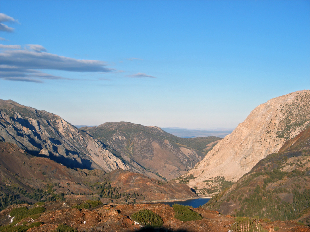 View east over Tioga Lake