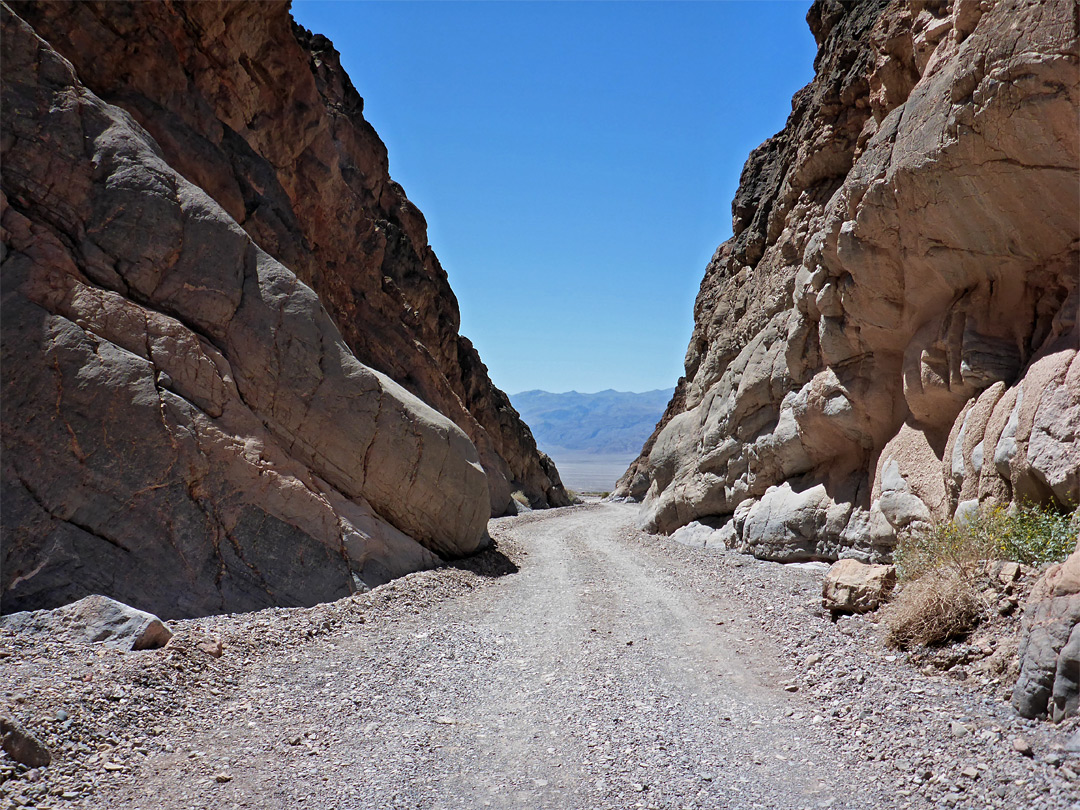 Lower end of the canyon