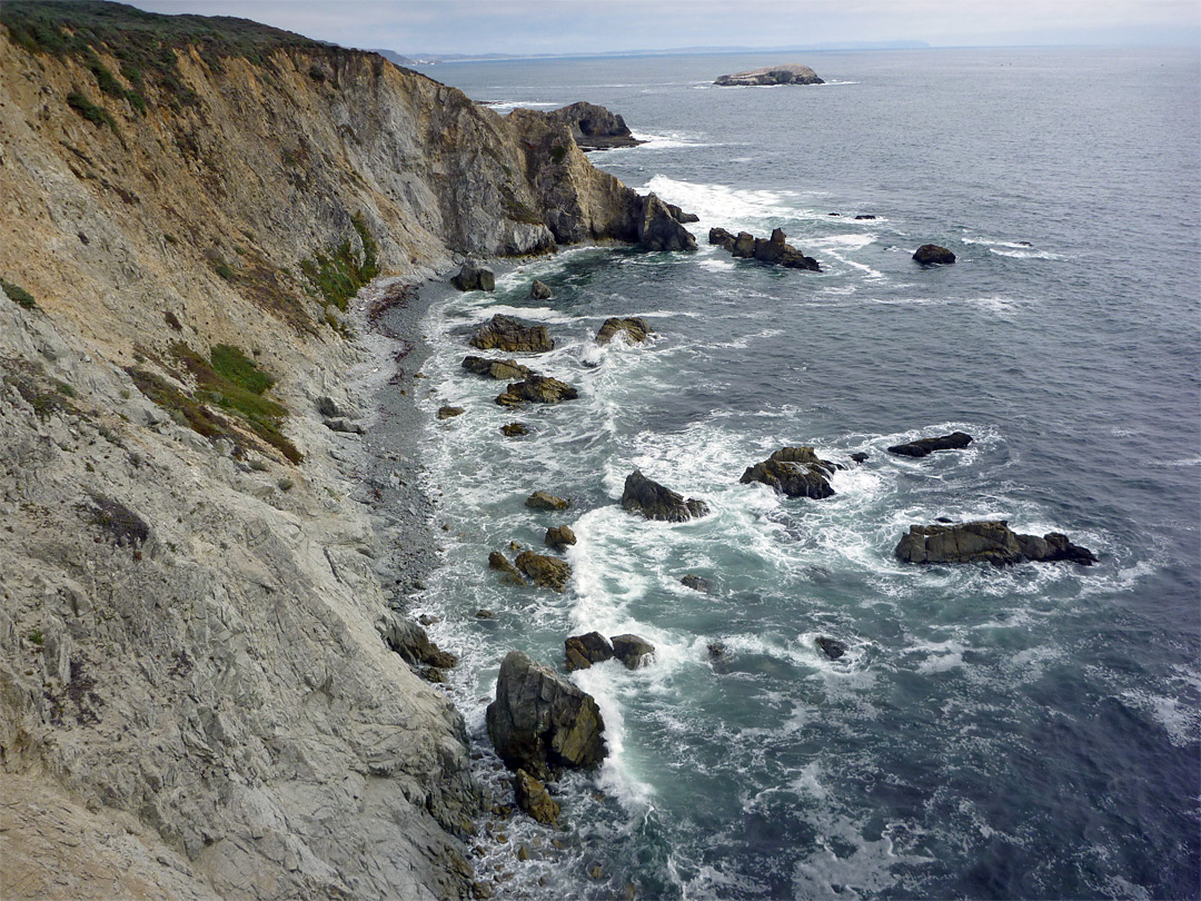 Inaccessible beach