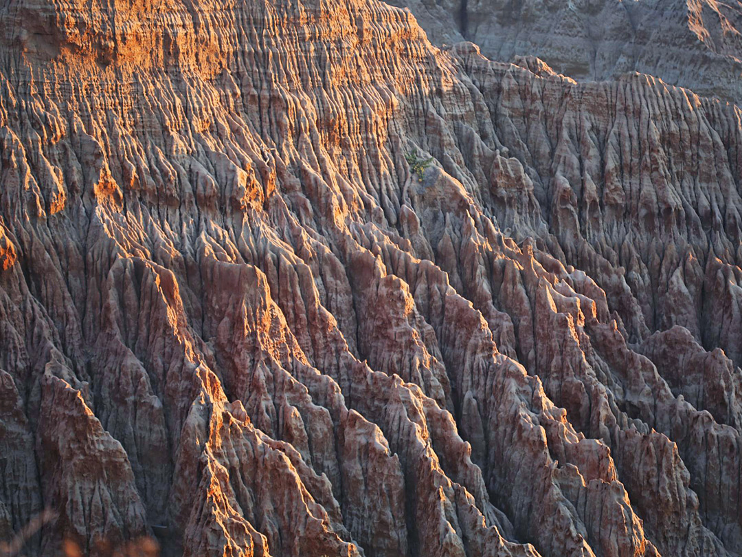 Eroded slope