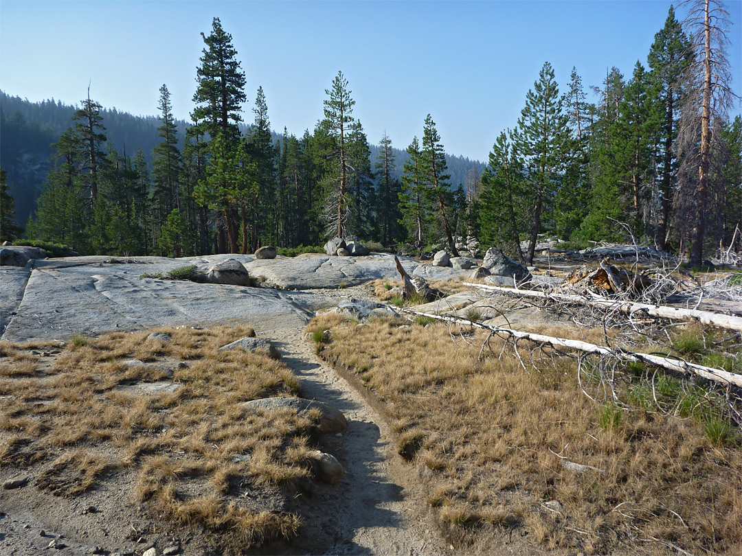 Path over granite