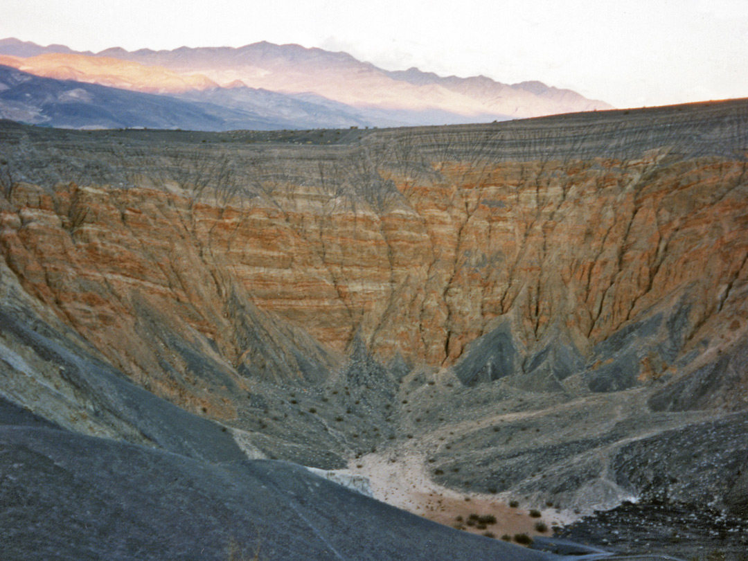 The crater just after sunset