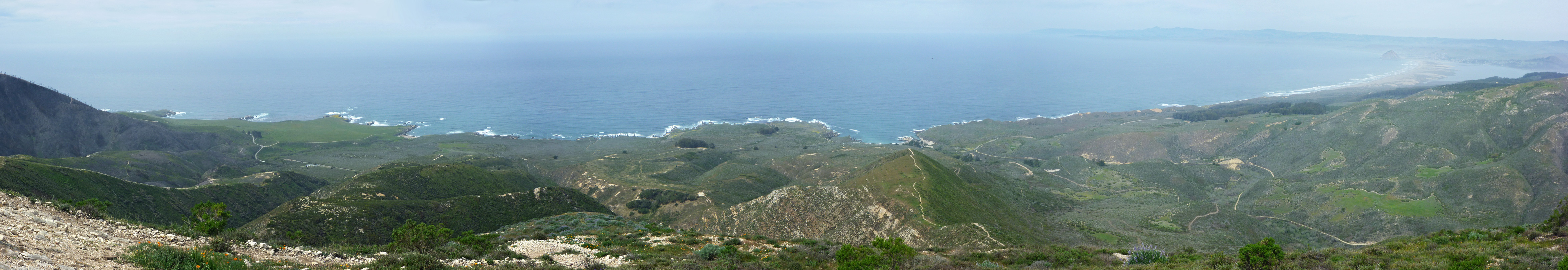 The Montana de Oro coastline, from the top of Valencia Peak