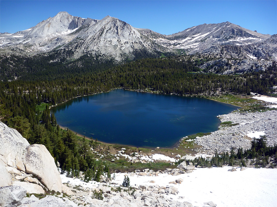 Above the lake