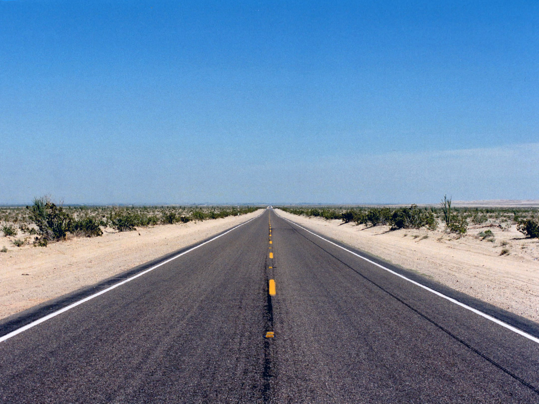 Road through the Yuha Desert