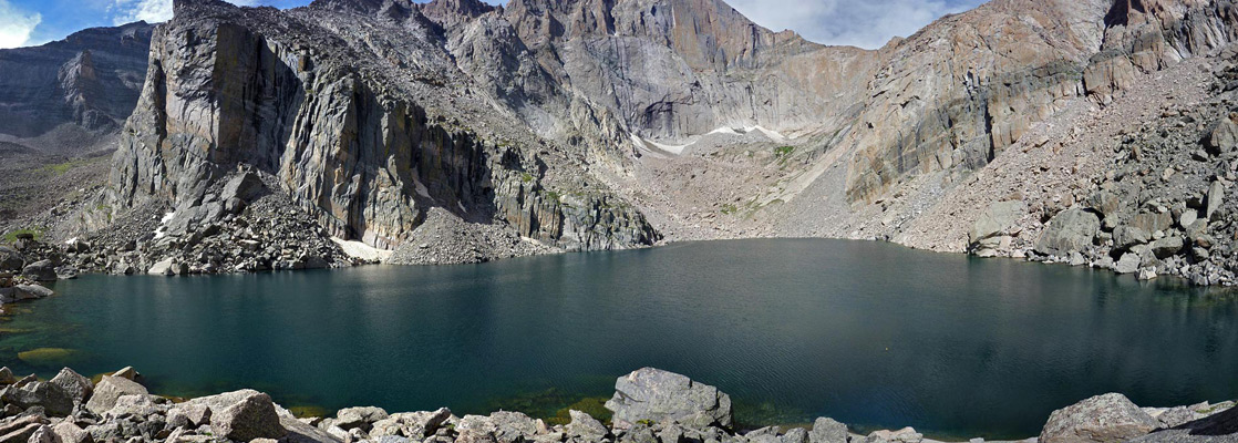 Cliffs bordering Chasm Lake