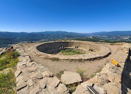 Great kiva at Chimney Rock