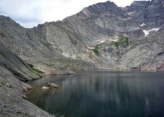 Dark water in East Spectacle Lake