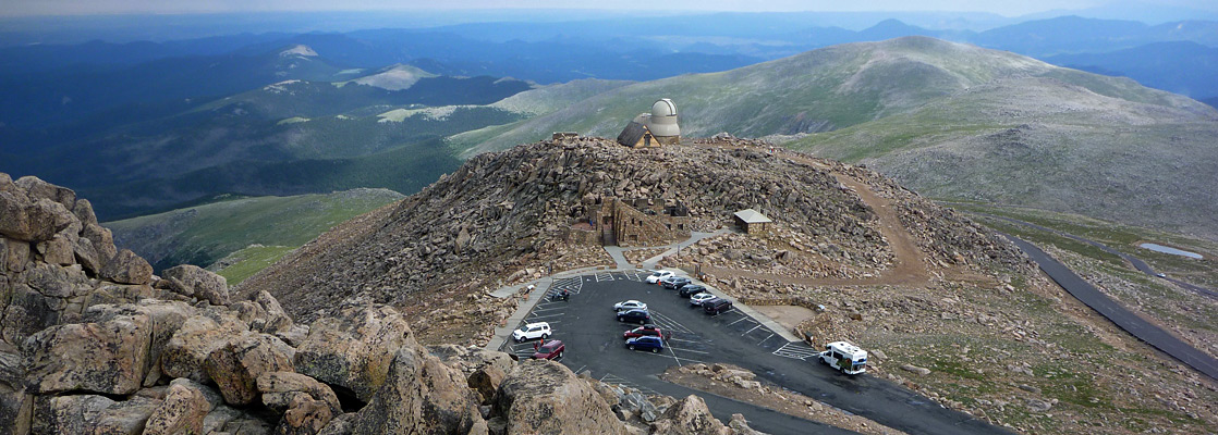 Granite blocks on the summit of Mount Evans