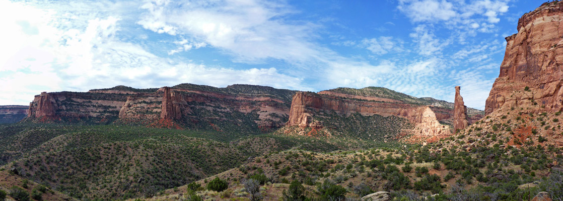 The wide, middle section of Monument Canyon