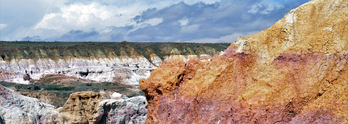 Clouds above the main ravine at the Paint Mines