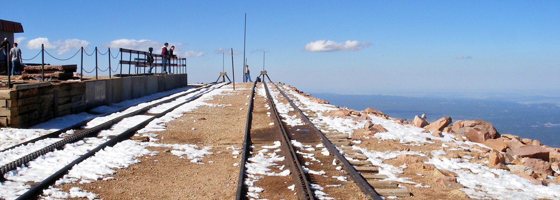Terminus of the cog railway, at the summit of Pikes Peak