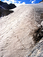 Snow on Andrews Glacier