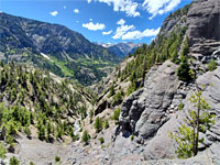 The lower canyon