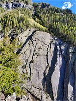 Huge cliffs
