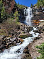 Waterfall and cascade