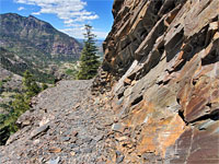 Smooth cliff face