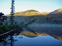 Reflections on a beaver pond