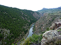 Canyon below Blue Mesa Dam