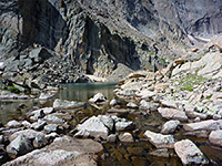 Boulders in the water